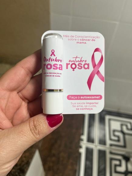 Lembrancinha Outubro Rosa Manteiga de Cacau