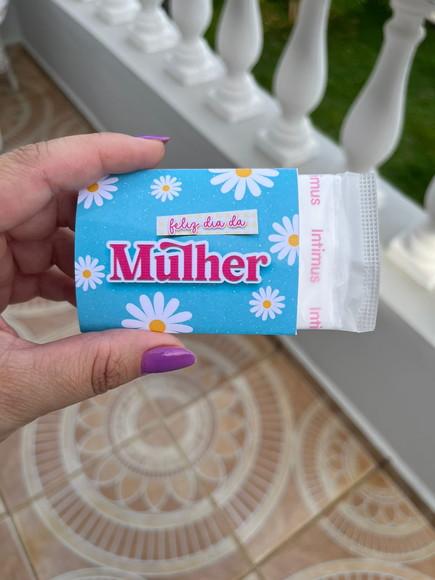 Card com Protetor Diário, Absorvente, Dia das Mulheres
