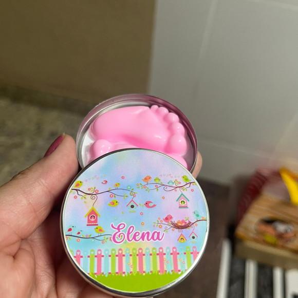 Latinha com Pezinho de Sabonete, Sabonete Pezinho, Chá
