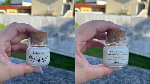 Vela Aromática para Batizado com Oração