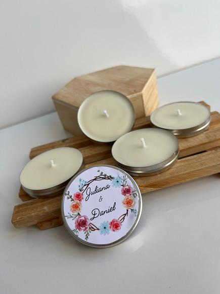 Latinha com Vela Aromática Personalizada, Casamento, Noivado
