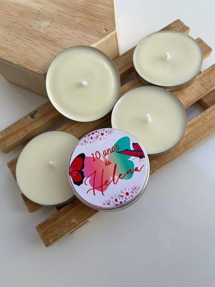 Latinha com Vela Aromática Aniversário, Lembrancinha