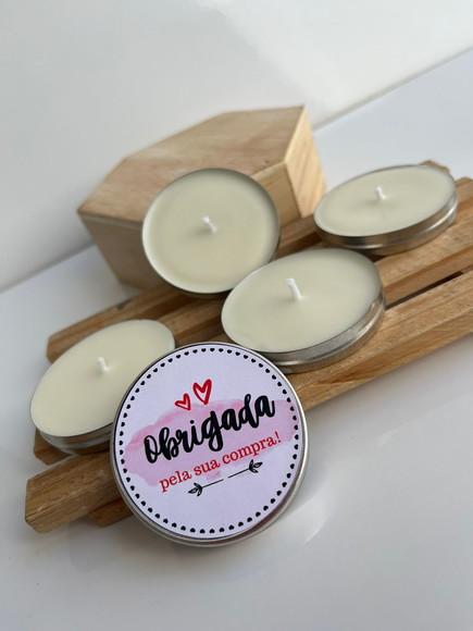 Latinha com Vela Aromática Personalizada, Brinde, Mimo