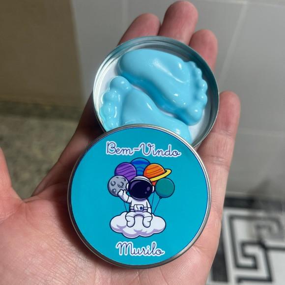 Latinha com Pezinho de Sabonete, Sabonete Pezinho, Chá