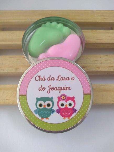 Latinha Com Pezinhos, Lembrancinha Chá Revelação