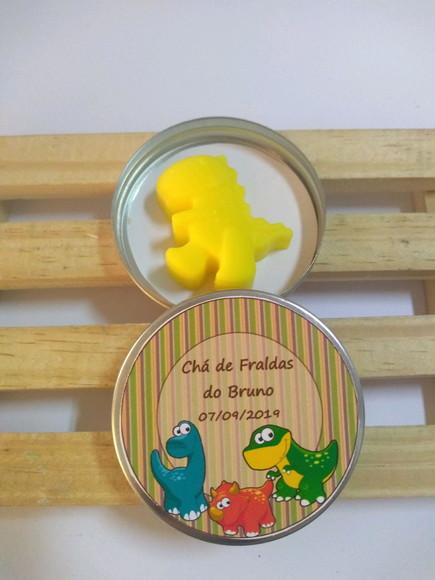 Latinha Com Dinossauro, Sabonete De Dinossauro, Chá