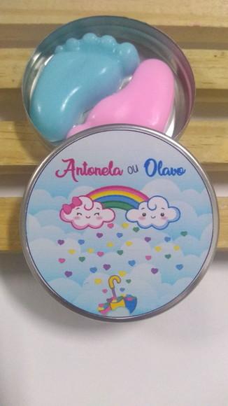 Latinha Com Pezinho, Lembrancinha Chá Revelação