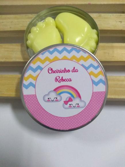 Latinha Com Pezinho, Lembrancinha Nascimento, Maternidade