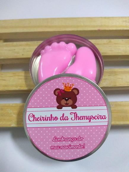 Latinha Com Pezinhos, Lembrancinha Nascimento