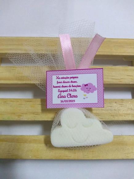 Sabonete Nuvem, Lembrancinha Chuva de Amor, Nascimento, Chá