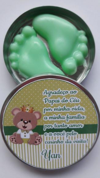 Latinha Com Pezinhos, Lembrancinha Nascimento, Maternidade