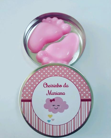 Latinha Com Pezinhos, Lembrancinha De Nascimento
