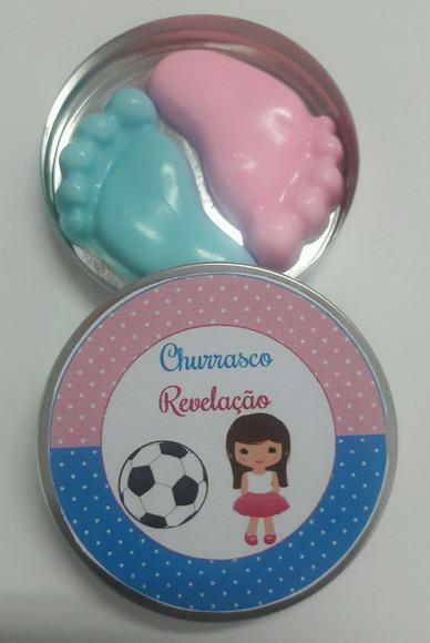 Latinha Com Pezinhos, Lembrança Para Chá Revelação