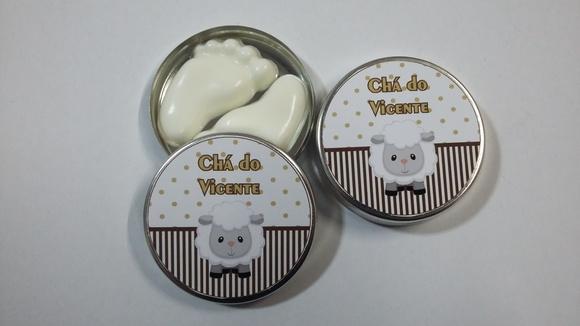 Latinha Com Pezinhos, Lembrancinha Nascimento, Maternidade
