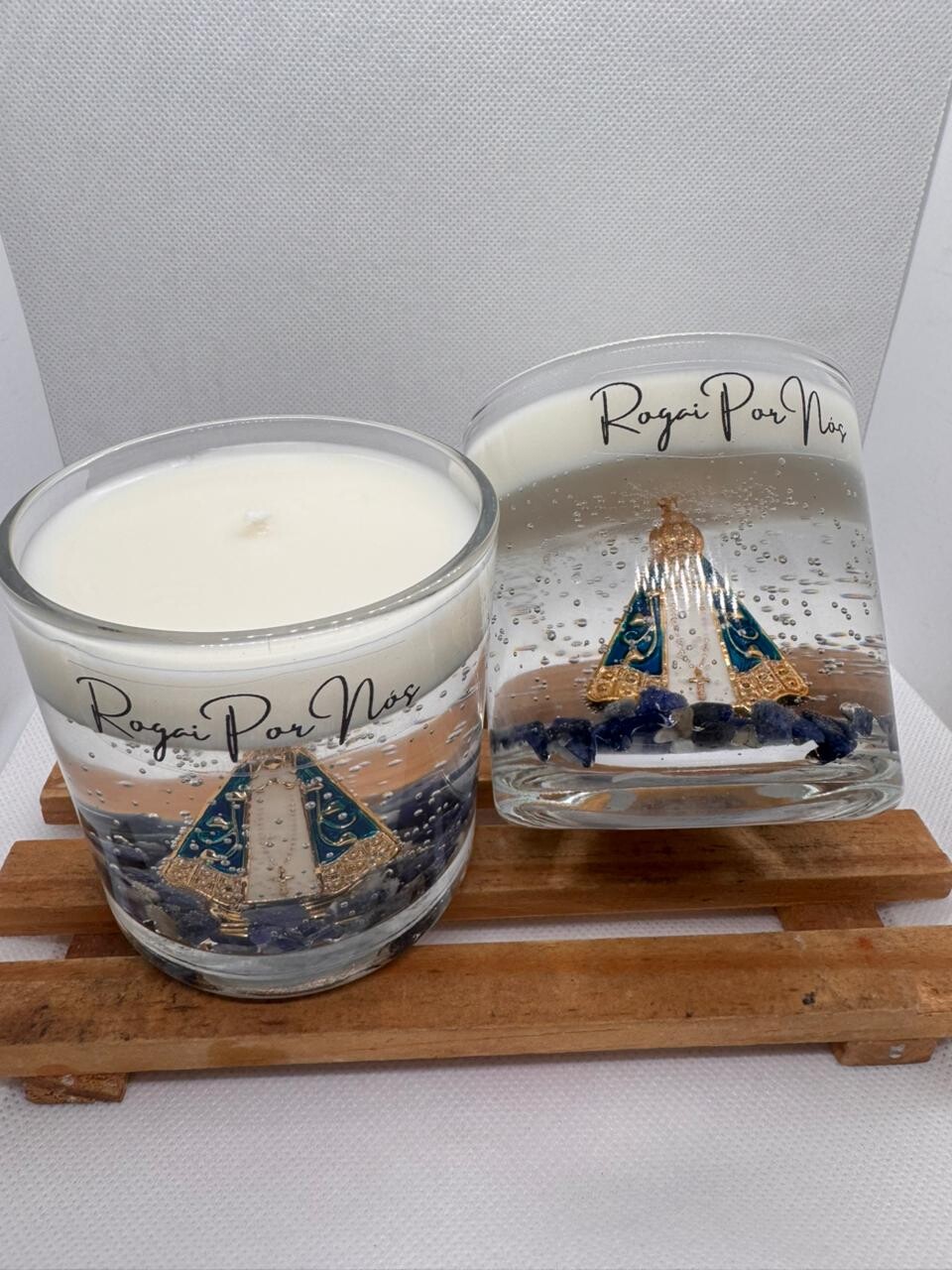 Vela Aromática Nossa Senhora Aparecida | Brinde Religioso | Luxo