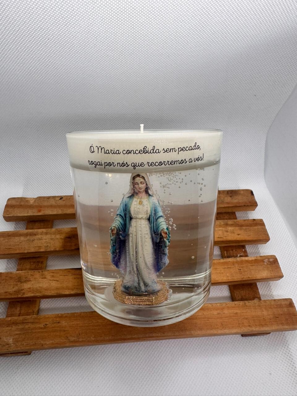 Vela Nossa Senhora das Graças | Presente Católico | Vela Religi