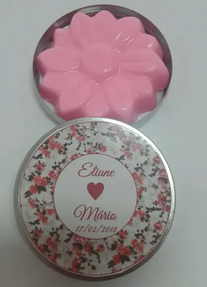 Latinha com Sabonete, Lembrancinha Casamento, Noivado