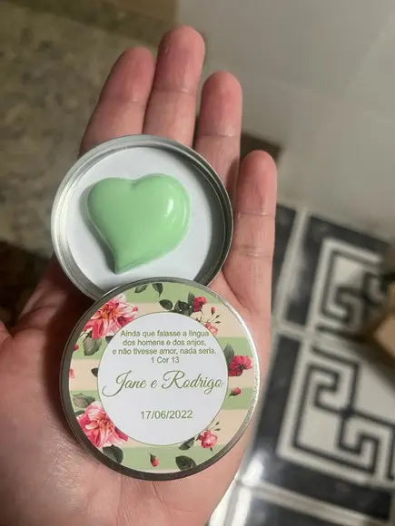 Latinha com Coração, Lembrancinha Casamento, Noivado