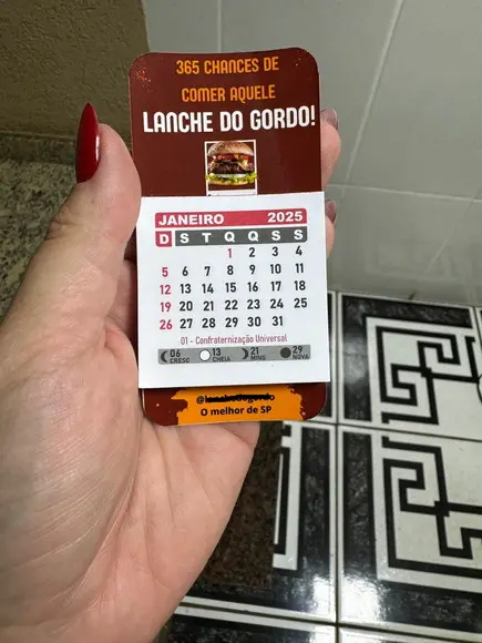 Calendário 2027 Imã Geladeira Personalizado Lembrancinha