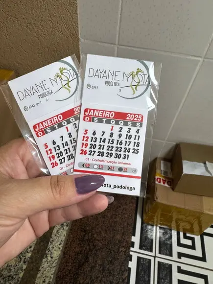 Calendário 2027 Imã Geladeira Personalizado Lembrancinha