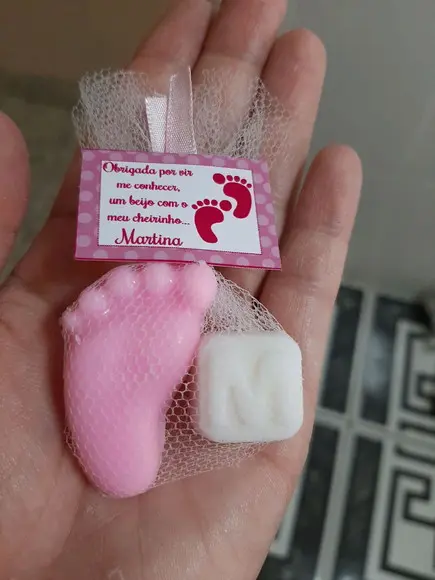 Sabonete De Pezinho Com Letra, Lembrancinha Nascimento, Chá