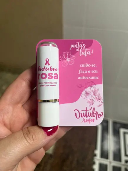 Lembrancinha Outubro Rosa Protetor Labial