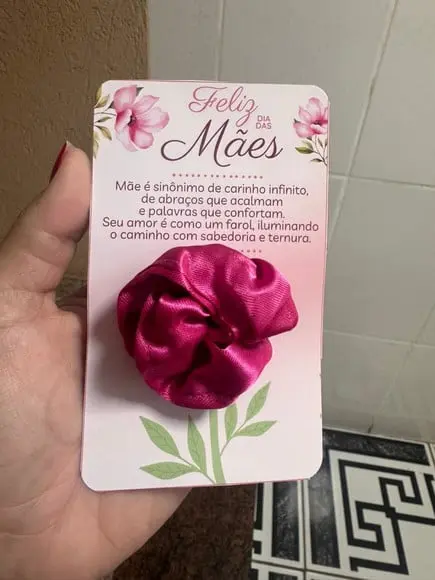 Xuxinha de Cetim Mimo Dia das Mães