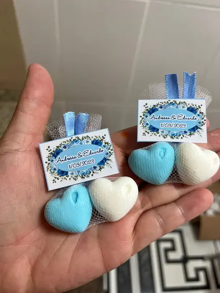 Lembrancinha Noivado, Casamento, Sabonete de Coração