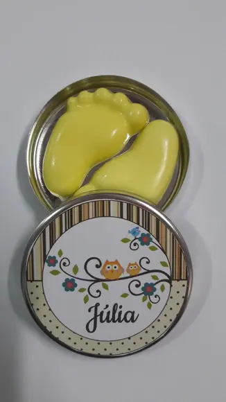 Latinha Com Pezinhos, Lembrança Chá De Bebê