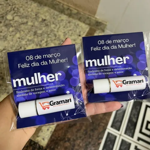 Manteiga de Cacau com Cartão, Lembrancinha Dia da Mulher