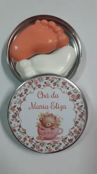Latinha Com Pezinhos, Lembrança De Chá De Fraldas