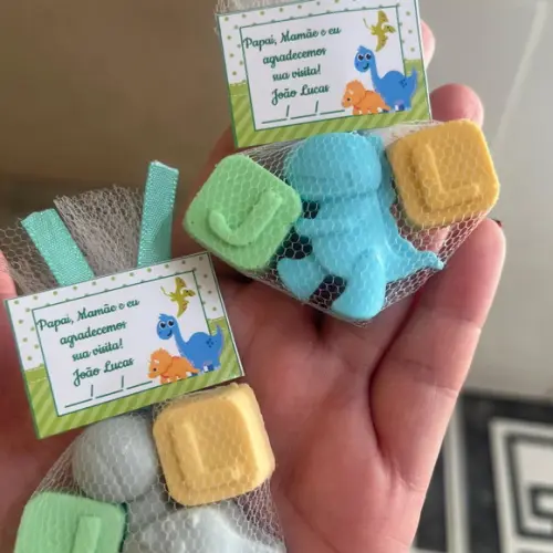 Sabonete De Dinossauro, Inicial, Lembrancinha Nascimento