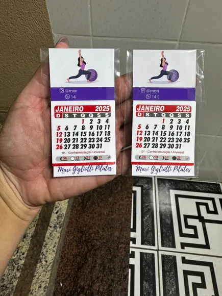 Calendário Imã Geladeira Personalizado, Lembrancinha
