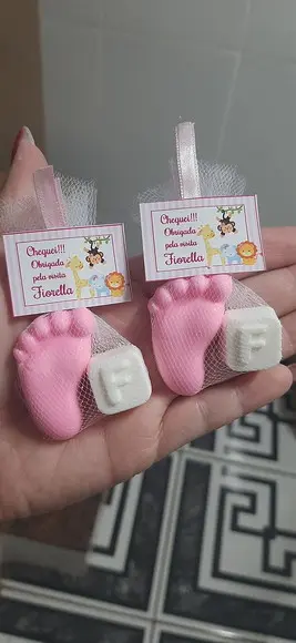 Sabonete De Pezinho Com Letra, Lembrancinha Nascimento, Chá