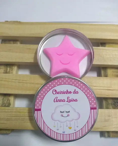 Latinha Com Sabonete Estrela, Lembrancinha, Estrelinha