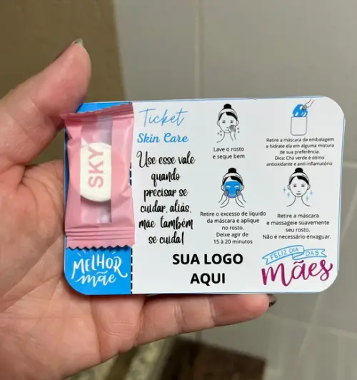 Brinde Skincare Dia das Mães, Lembrancinha, Mimo Mãe