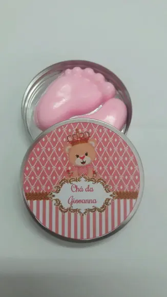 Latinha Com Pezinhos, Lembrancinha Chá De Fraldas