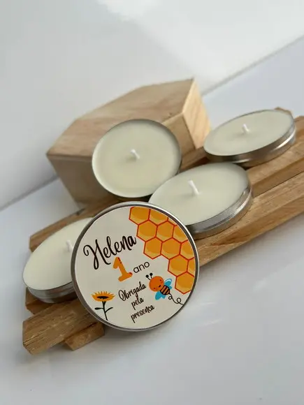 Latinha com Vela Aromática Aniversário, Lembrancinha