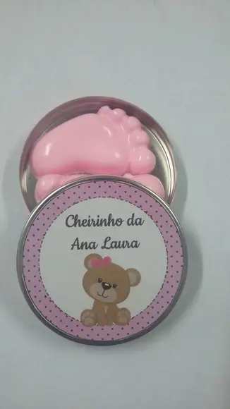 Latinha com Pezinhos, Lembrancinha Chá de Fraldas