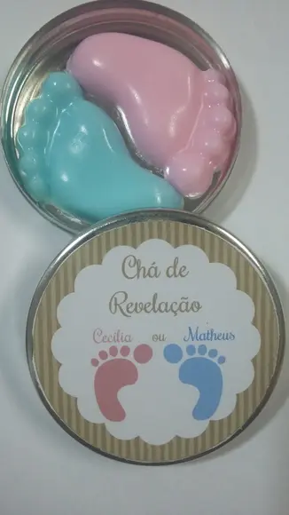 Latinha Com Pezinhos, Chá Revelação, Gêmeos
