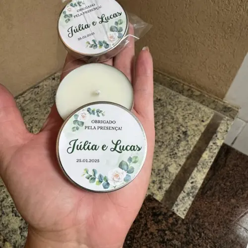 Latinha com Vela Casamento, Lembrancinha