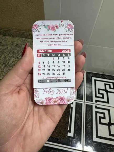 Calendário Imã Geladeira Personalizado Lembrancinha