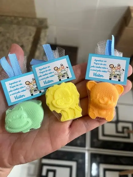 Sabonete Leão, Hipopótamo e Urso, Lembrancinha Safari