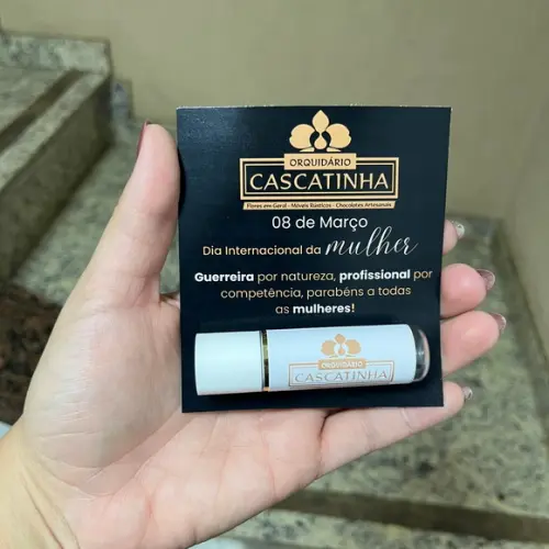 Manteiga de Cacau com Cartão, Lembrancinha Dia da Mulher