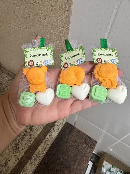 Sabonete Safari Lembrancinha Maternidade