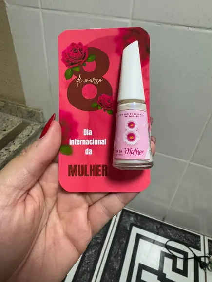 Esmalte Personalizado Brinde Dia da Mulher