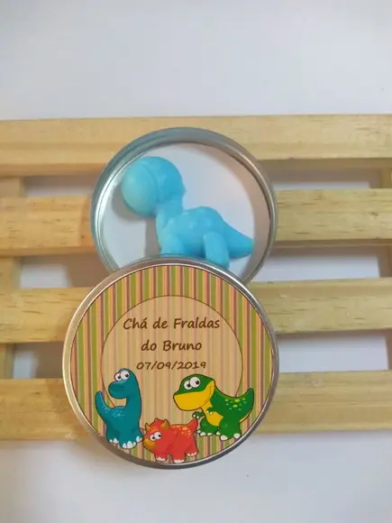 Latinha Com Dinossauro, Sabonete De Dinossauro, Chá