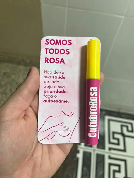 Lip Gloss Labial Transparente Brinde Outubro Rosa