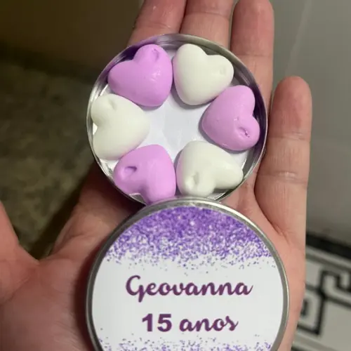 Latinha Com Coração, Lembrancinha Casamento, 15 Anos
