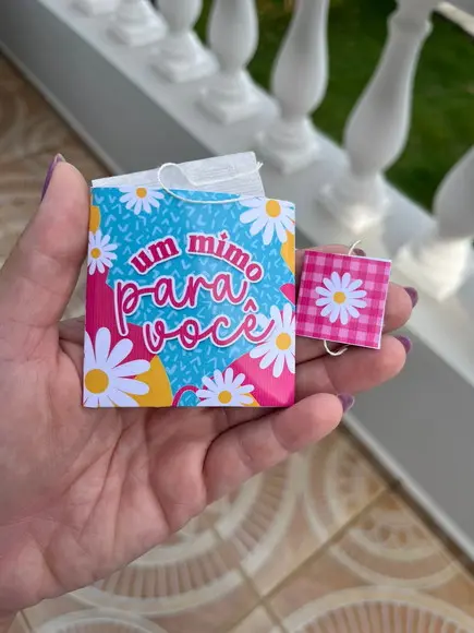 Card com Saquinho de Chá, Dia das Mulheres, Lembrancinha